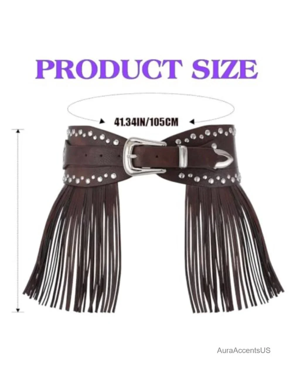 Fringe Belt with Tassel for Women Western Cowgirl Style